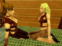 Lowis and Bogakona sharing a private moment