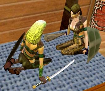 Lowis and Bogakona in Kelethin on the Zebuxoruk server