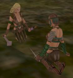 Huldukona and Wreatha in Paludal Caverns