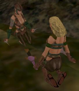 Wreatha and Huldukona in Paludal Caverns