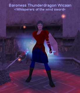 Kiru's friend Thunderdragon casting a spell in the Plane of Knowledge